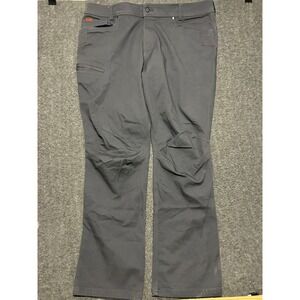 Brunt workwear pants canvas mens gray straight fit 42X33 (tag 42X34)